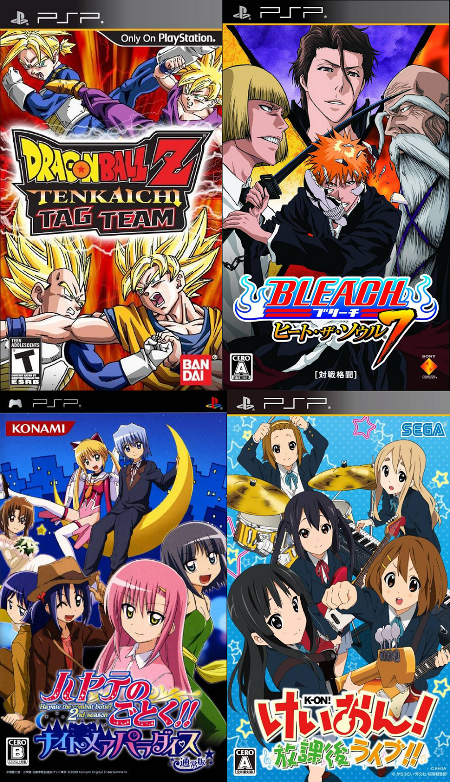 Esses jogos de Anime do PSP são sensacionais! #psp #anime #jogos #jogo